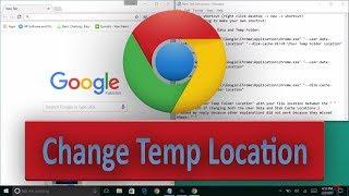 How To Change The Temporary Internet Files Location In Google Chrome In English