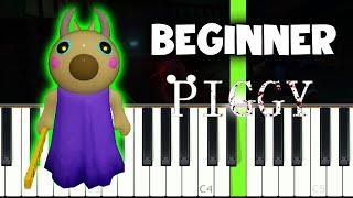 Piggy Roblox - Teacher Theme - VERY EASY Piano tutorial