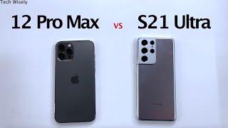 iPhone 12 Pro Max vs SAMSUNG S21 Ultra Speed Test