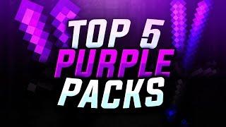 Top 5 BEST PURPLE Minecraft PVP Texture Packs