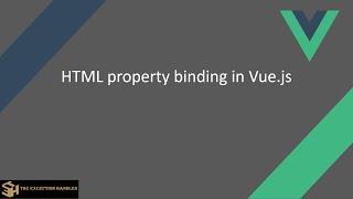 Bind html properties in vuejs