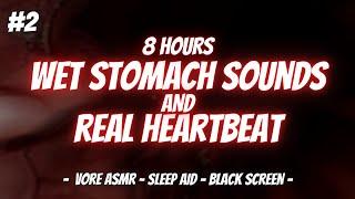 8 Hours of Wet Stomach Sounds and Heartbeat: Vore ASMR Sleep Aid (Black Screen & No Ads)