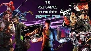 75 PS3 Games tested on PS3 Emulator (RPCS3) in 1080p & 4k - GTX 1060 6G | i7 8700k (with timestamps)