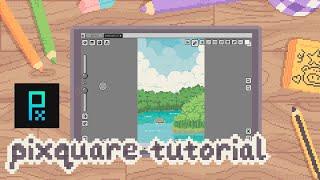 Pixquare Tutorial - My workflow for how to draw pixel art on the iPad