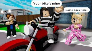 ROBBER 4: THE LOST MOTORBIKE  Roblox Brookhaven  RP - Funny Moments