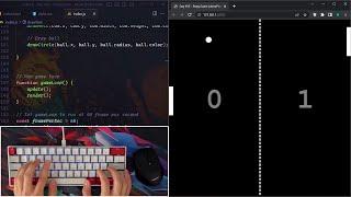 ASMR Programming - Pong Game in JavaScript - No Talking