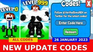 *ALL CODES WORK* Get Muscles Simulator ROBLOX | January 26, 2023