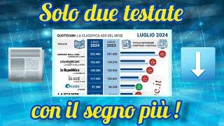 Luglio 2024 : Crollano ancora le vendite dei quotidiani!