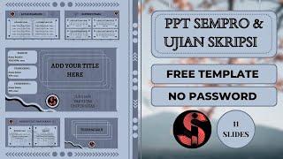 KUALITATIF‼️DESAIN PPT UJIAN SKRIPSI  #2 #freetemplate #pptaesthetic #powerpoint #canva