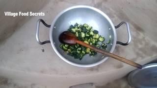 Karela Fry Recipe  Bitter gourd with Onions  Grandma's Village Style  Village Food Secrets