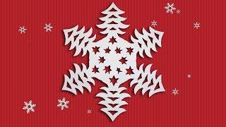 Paper Snowflakes Tutorial - Easy DIY Snowflake Patterns Making With Color Paper For Happy New Year