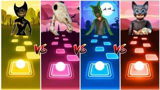 Cartoon Cat vs Cartoon Rat vs Long Horse vs Bendy - Tiles Hop EDM Rush