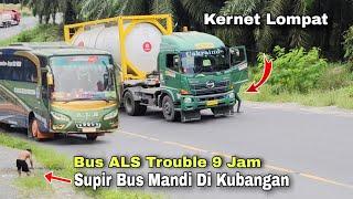 Bus ALS Putus Selang, Kernet Lompat Dari Kabin