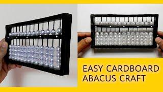 CARDBOARD ABACUS DIY/Easy ABACUS Making/13 Rods Abacus DIY/Abacus With Pearl Beads/ABACUS Craft