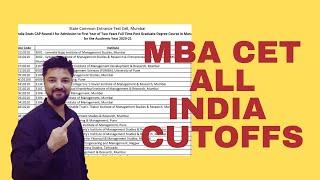 MBA CET 2021 All India Category Cutoffs | CMAT CET ATMA MAT CAT XAT Scores accepted