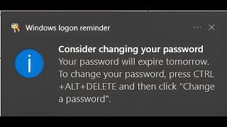 [Fixed] Your password has expired and must be changed