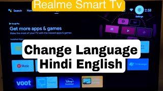 Realme Smart Tv Language Problem Solve & Change Hindi & English Language 2022