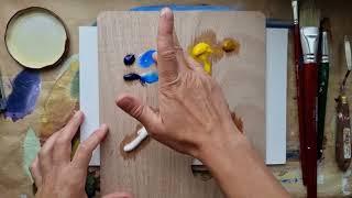 How to start oil painting? List of materials and the first lesson