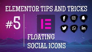 Elementor Tips And Tricks Floating Social Icons