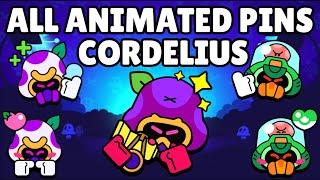 Cordelius Pins (NEW Animated Pins!) | Brawl Stars | Greyish-Orange Screen