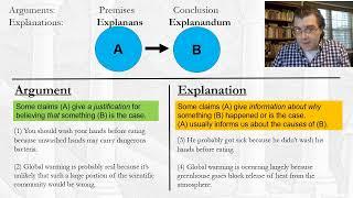 Arguments vs. Explanations - Part 1