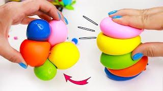 DIY Липкие СКВИШИ за 5 минут!  Антистресс игрушка своими руками ЛЕГКО! DIY fidget toys