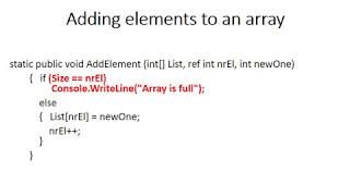 Adding elements to an array