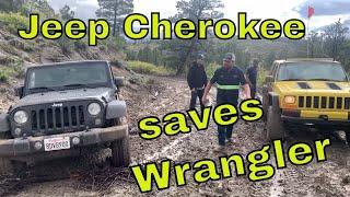 Jeep Wrangler Sport Stuck In MUD! (It’s A Rental)