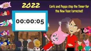 Coris and Peppa stop the New Year Countdown/arrested!! (LAST VIDEO OF 2021)