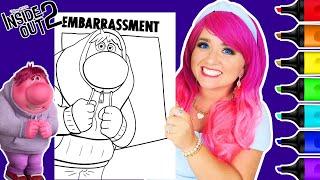 Coloring Inside Out 2 Embarrassment Disney Pixar Coloring Page | Caliart Markers