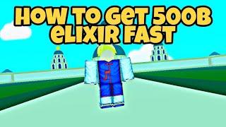 How to get 500b elixir fast in anime punching simulator | Fastest Way to get elixir