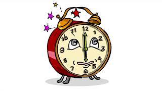 Vintage Alarm Clock Ringing Cartoon 2D Animation