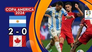 Argentina vs Canada 2-0 All Goals & Highlights - Copa America 2024