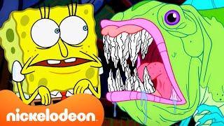 50 MINUTES of SpongeBob's SCARIEST Moments!  l Halloween Marathon | @Nicktoons