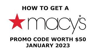 Macy's $50 Promo Code January 2023