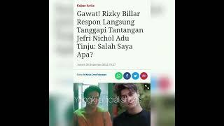 RIZKY BILLAR VS JEFRI NICHOL #shorts #youtube #youtubeshorts #feedshorts #viral #beritaterkini