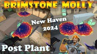 Top 15 New Haven Brimstone Post Plant Lineups | Brimstone Lineups Haven | Valorant Tips & Tricks