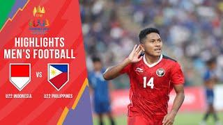 HIGHLIGHTS | U22 INDONESIA - U22 PHILIPPINES | GROUP A CAMBODIA SEA GAMES 32