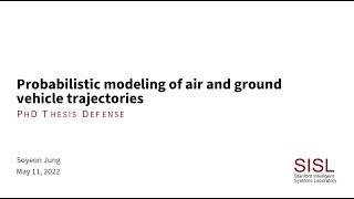 Probabilistic Modeling of Air and Ground Vehicle Trajectories