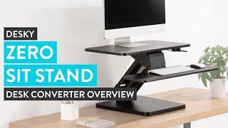 Desky Zero Sit Stand Desk Converter Overview