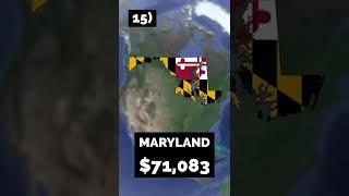 These Are the Richest and Poorest US States!  #shorts