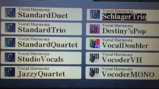 Demonstration of  Tyros 5  Vocal Harmony : Part 1
