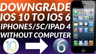 Dualboot/Downgrade iPhone 5/5C/iPad 4 to iOS 6 from iOS 10.3.3/10.3.4 | No PC | Full Guide | 2025