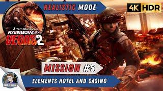 Rainbow Six Vegas 2 Realistic Walkthrough | Part 5 | Elements Hotel and Casino