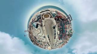 NYC Tiny Planet on a Motorcycle