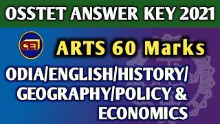 OSSTET 2021 99% Correct Answer key with Proper Explanation || ODIA/ENG/Arts Optional Part ️