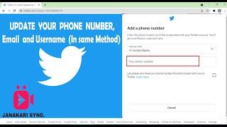 How to Update, Change Phone number in Twitter Account ||Steps to change username and email ||English