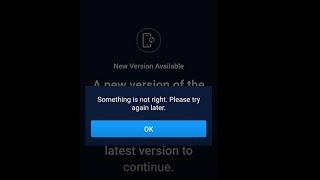 If you cannot update Crypto.com Exchange App do this.