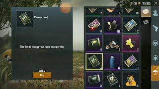 HOW TO GET FREE RENAME CARDS IN PUBG MOBILE TELUGU