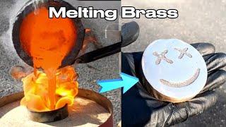 Melting BRASS - ASMR Metal Melting - Trash To Treasure - Heinrichs Made Bullion